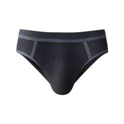 Ondergoed<Blancheporte Gesloten slip met contrasterende naden, hoge taille - set van 4 jeansblauw + bordeaux
