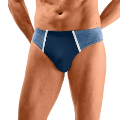 Ondergoed<Blancheporte Gesloten slip met lage taille - set van 8 marine / blauw
