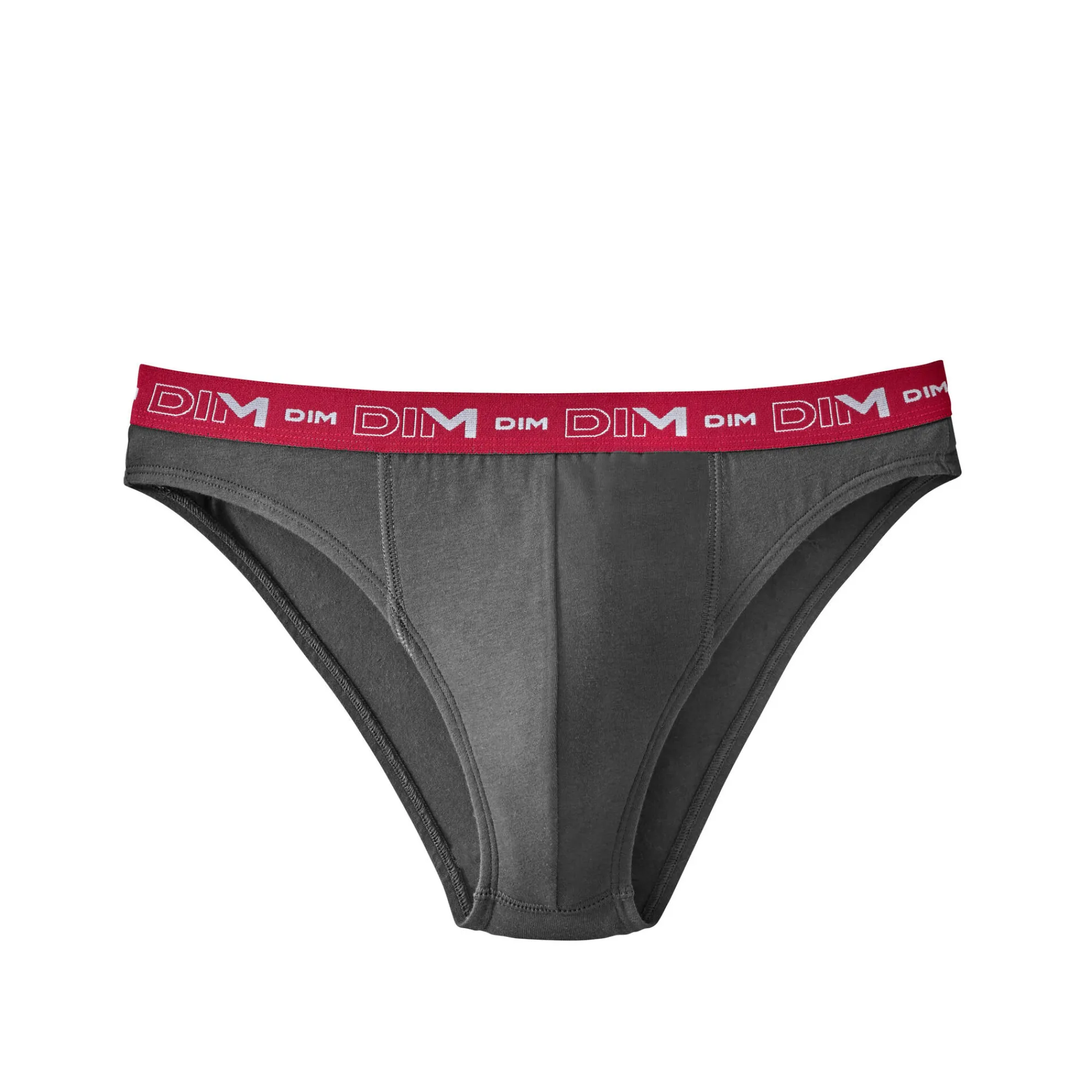 Ondergoed<Dim Gesloten slip met lage taille - set van 3 zwart + rood + grijs