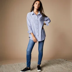 Bloes En Tuniek<Blancheporte Gestreept likethemd blauw / wit