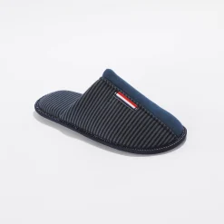 Schoenen|Schoenen Heren<Blancheporte Gestreepte effen muiltjes blauw