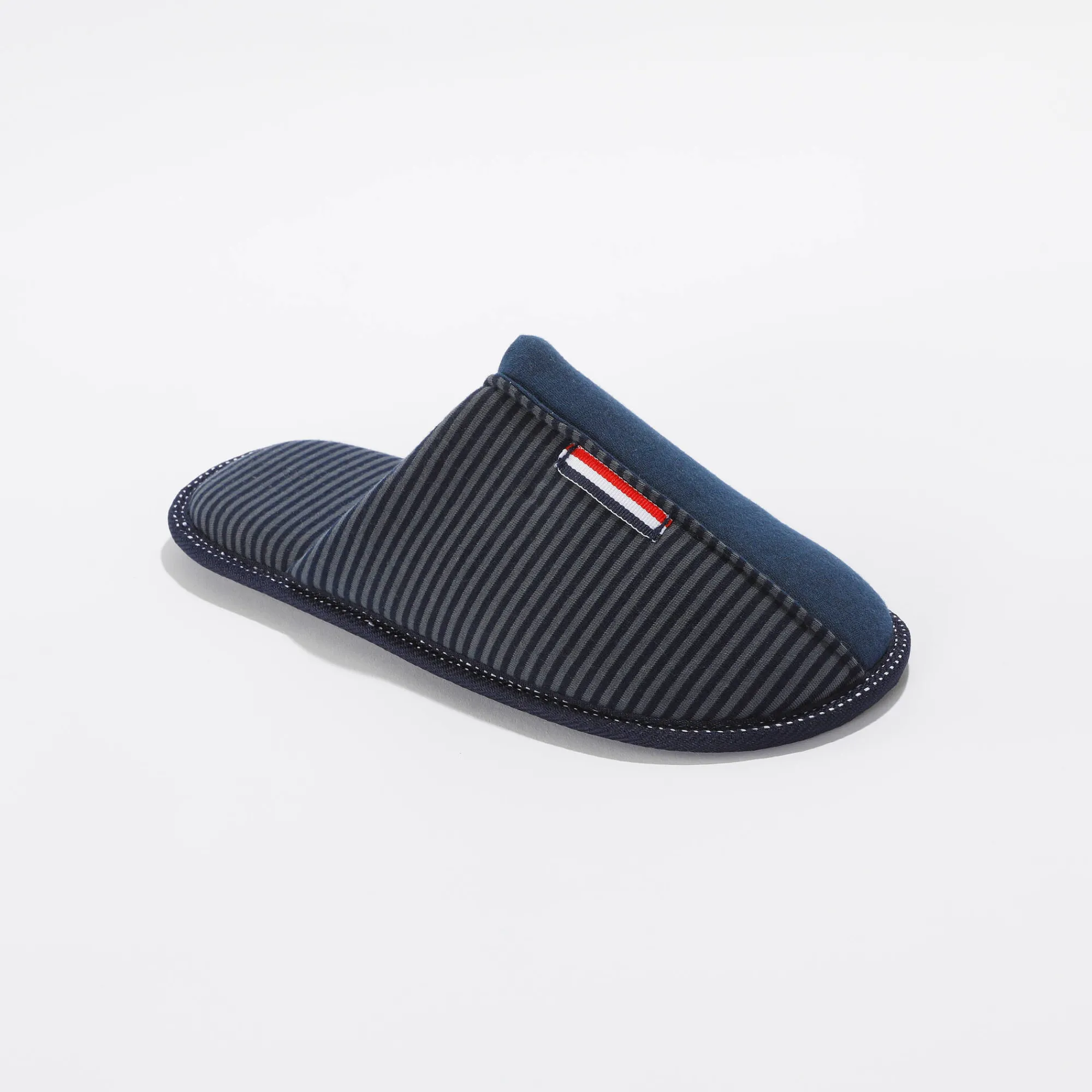 Schoenen|Schoenen Heren<Blancheporte Gestreepte effen muiltjes blauw