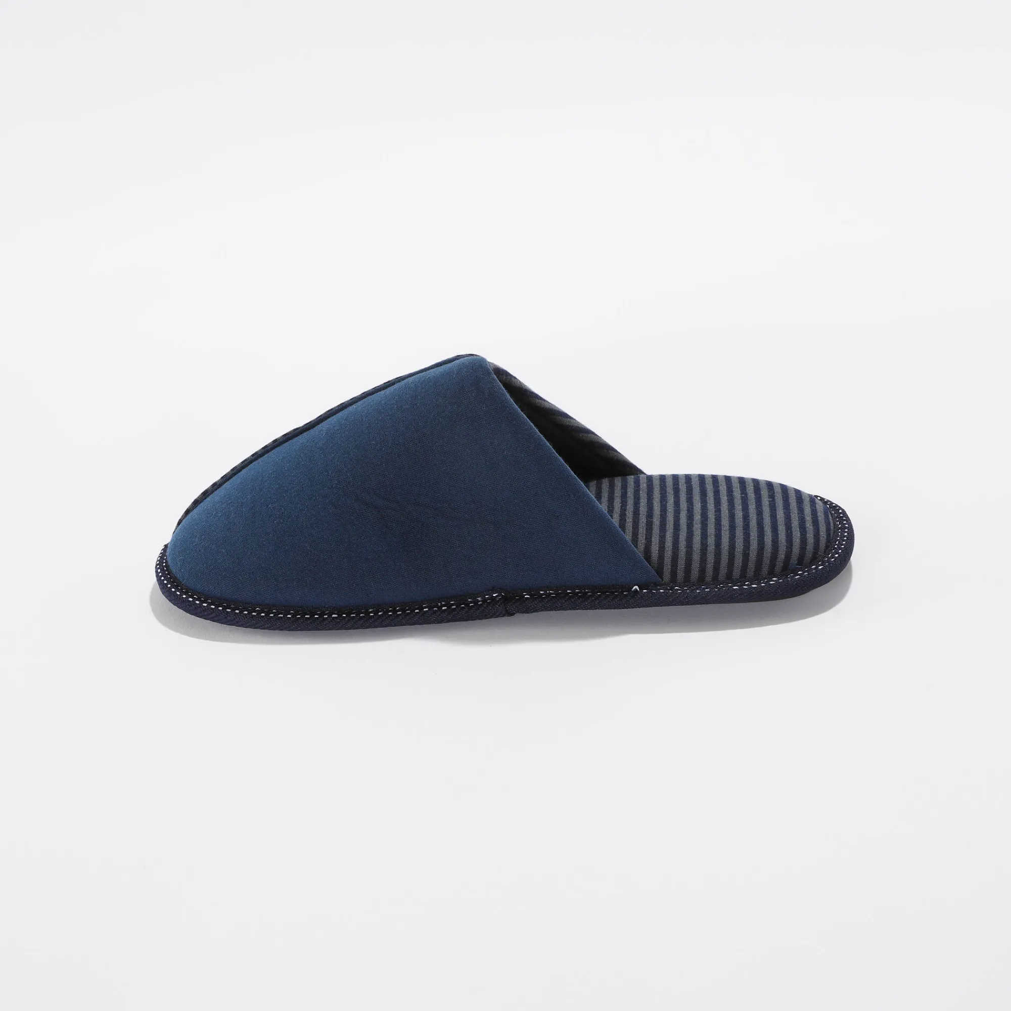 Schoenen|Schoenen Heren<Blancheporte Gestreepte effen muiltjes blauw