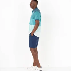 T-Shirt, Hemd En Polo<Blancheporte Gestreepte polo in piquétricot, korte mouwen watergroen