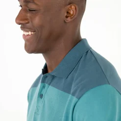 T-Shirt, Hemd En Polo<Blancheporte Gestreepte polo in piquétricot, korte mouwen watergroen