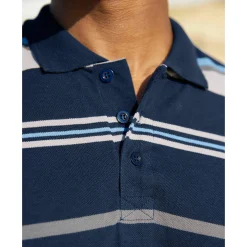 T-Shirt, Hemd En Polo<Blancheporte Gestreepte poloin piquétricot, korte mouwen marine / grijs