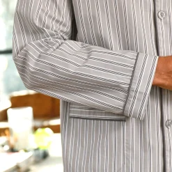 Pyjama En Kamerjas<Blancheporte Gestreepte pyjama - katoenflanel grijs