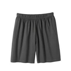 Pyjama En Kamerjas<Blancheporte Gestreepte shortama met Tunesische hals antraciet / eendenblauw