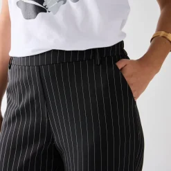 Broek<Blancheporte Gestreepte tapered 7/8-broek zwart / wit