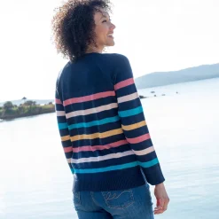 Trui En Vest<Blancheporte Gestreepte trui in marinestijl marine / veelkleurig