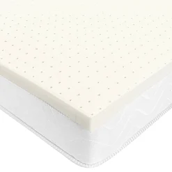 Topdekmatras<Blancheporte Geventileerde topdekmatras in latex wit