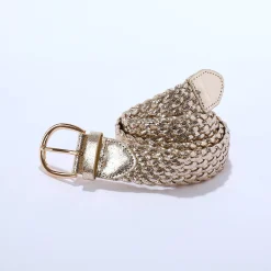 Sieraden En Feestaccessoires|Accessoires En Juwelen<Blancheporte Gevlochten ceintuur met ovale gesp goudkleurig
