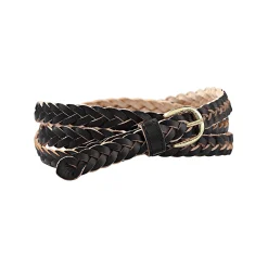 Sieraden En Feestaccessoires|Accessoires En Juwelen<Blancheporte Gevlochten leren riem zwart