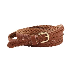 Accessoires En Juwelen<Blancheporte Gevlochten leren riem karamel