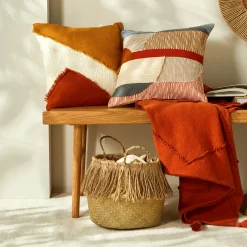 Decoratieartikel|Kinderdecoratie<Blancheporte Gevlochten opbergmandje in zeegras naturel
