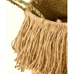 Decoratieartikel|Kinderdecoratie<Blancheporte Gevlochten opbergmandje in zeegras naturel