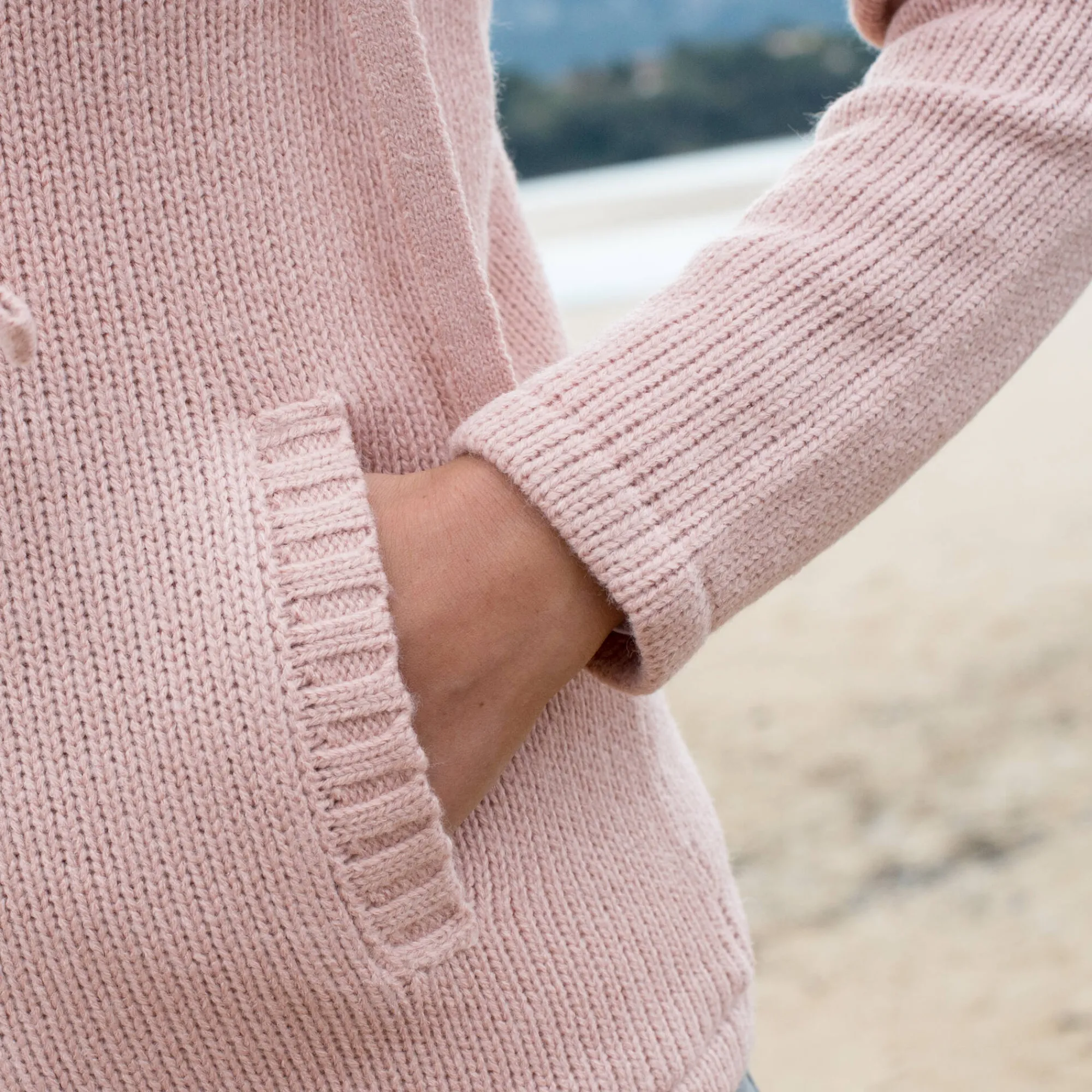 Trui En Vest<Blancheporte Gevoerd vest in spikkeltricot met rits grijsroze