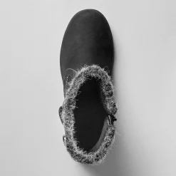 Bottines En Boots|Schoenen<Blancheporte Gevoerde bottines met suedine-effect zwart