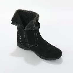 Bottines En Boots|Schoenen<Blancheporte Gevoerde bottines met suedine-effect zwart