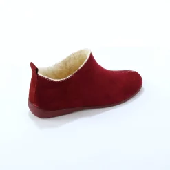 Sloffen|Sloffen<Blancheporte Gevoerde pantoffels, suedine bordeaux