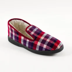 Schoenen|Schoenen Heren<Blancheporte Gevoerde pantoffels voor heren - tot maat 47 bordeaux