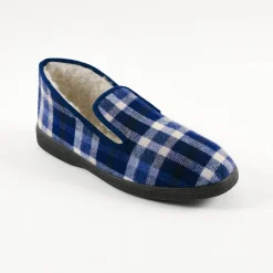 Schoenen|Schoenen Heren<Blancheporte Gevoerde pantoffels voor heren - tot maat 47 blauw