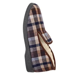 Schoenen|Schoenen Heren<Blancheporte Gevoerde pantoffels voor heren - tot maat 47 bruin