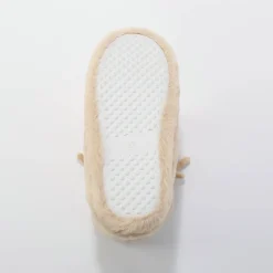 Sloffen|Sloffen<Blancheporte Gevoerde "rendier" pantoffels in laarsmodel beige