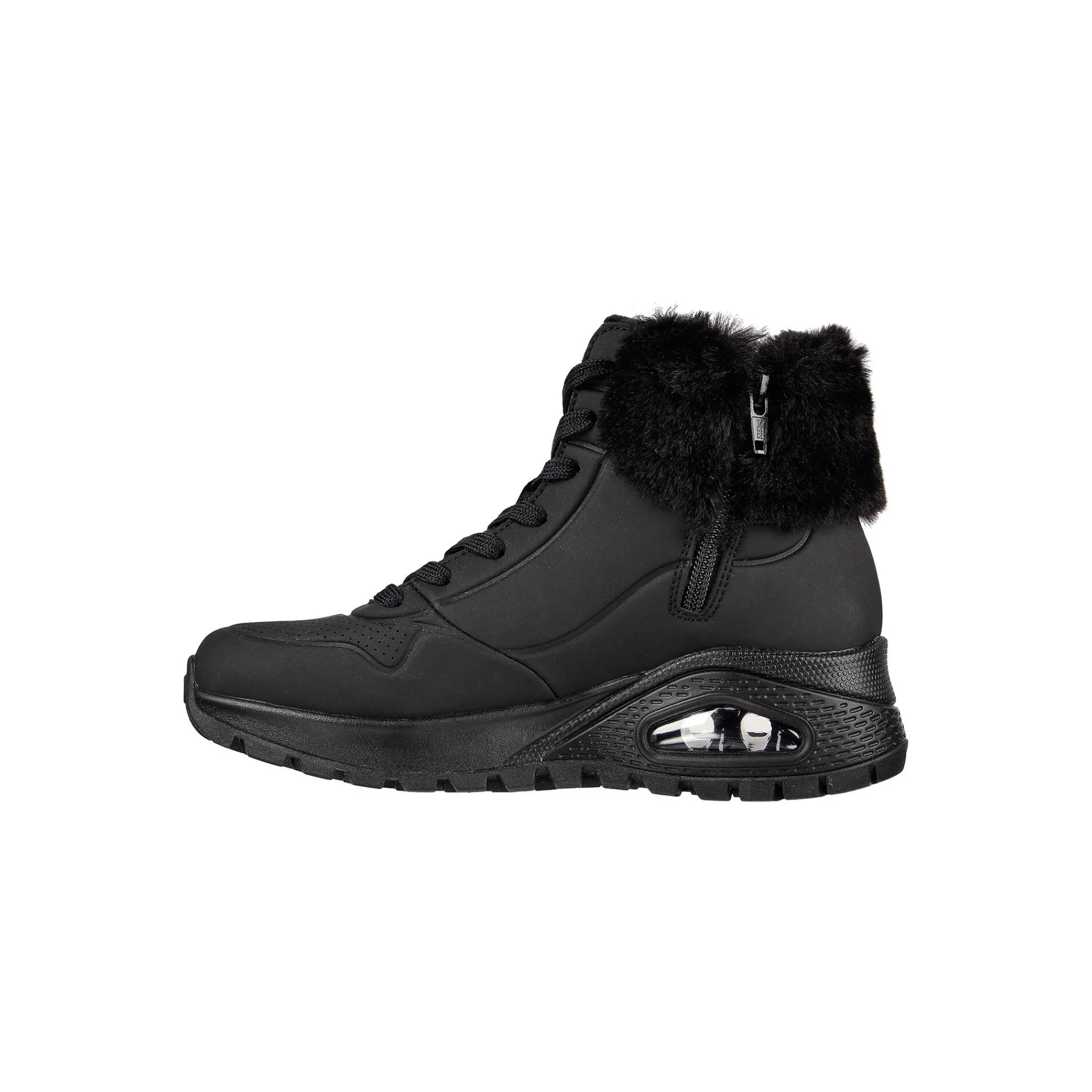 Baskets En Sneakers|Schoenen<Skechers Gevoerde sneakers met hoge schacht Uno Rugged - Fall Air zwart