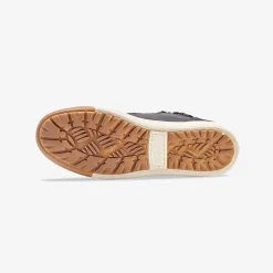 Baskets En Sneakers|Schoenen<Blancheporte Gevoerde sneakers met hoge schacht, enkelrand in tricot grijs