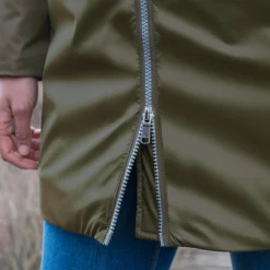 Parka En Donsjas<Blancheporte Gevoerde, waterdichte parka, halflang kaki