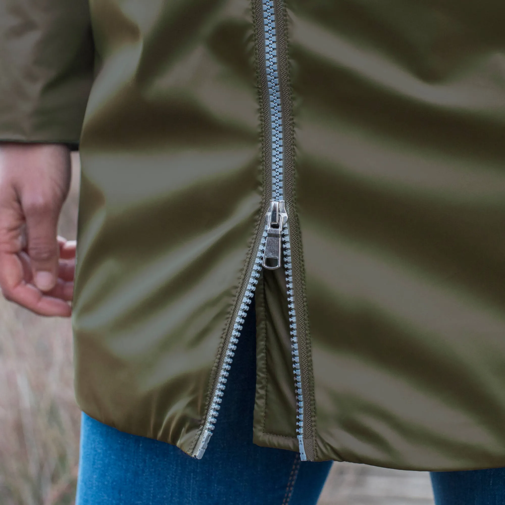 Parka En Donsjas<Blancheporte Gevoerde, waterdichte parka, halflang kaki