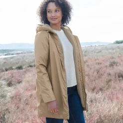 Parka En Donsjas<Blancheporte Gevoerde, waterdichte parka, halflang GLANZEND BEIGE