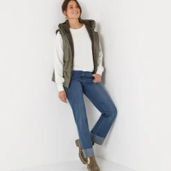 Parka En Donsjas<Blancheporte Gevoerde, waterdichte parka, mouwloos kaki