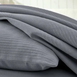 Deken En Bedsprei|Deken, Boutis En Bedsprei<Blancheporte Geweven bedsprei in effen katoen antracietgrijs