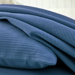 Deken En Bedsprei|Deken, Boutis En Bedsprei<Blancheporte Geweven bedsprei in effen katoen blauw