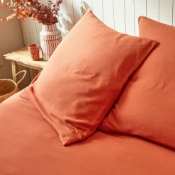 Deken En Bedsprei|Deken, Boutis En Bedsprei<Blancheporte Geweven bedsprei in effen katoen terracotta