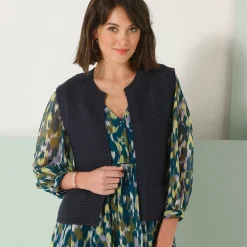Trui En Vest<Blancheporte Gilet sans manches marine