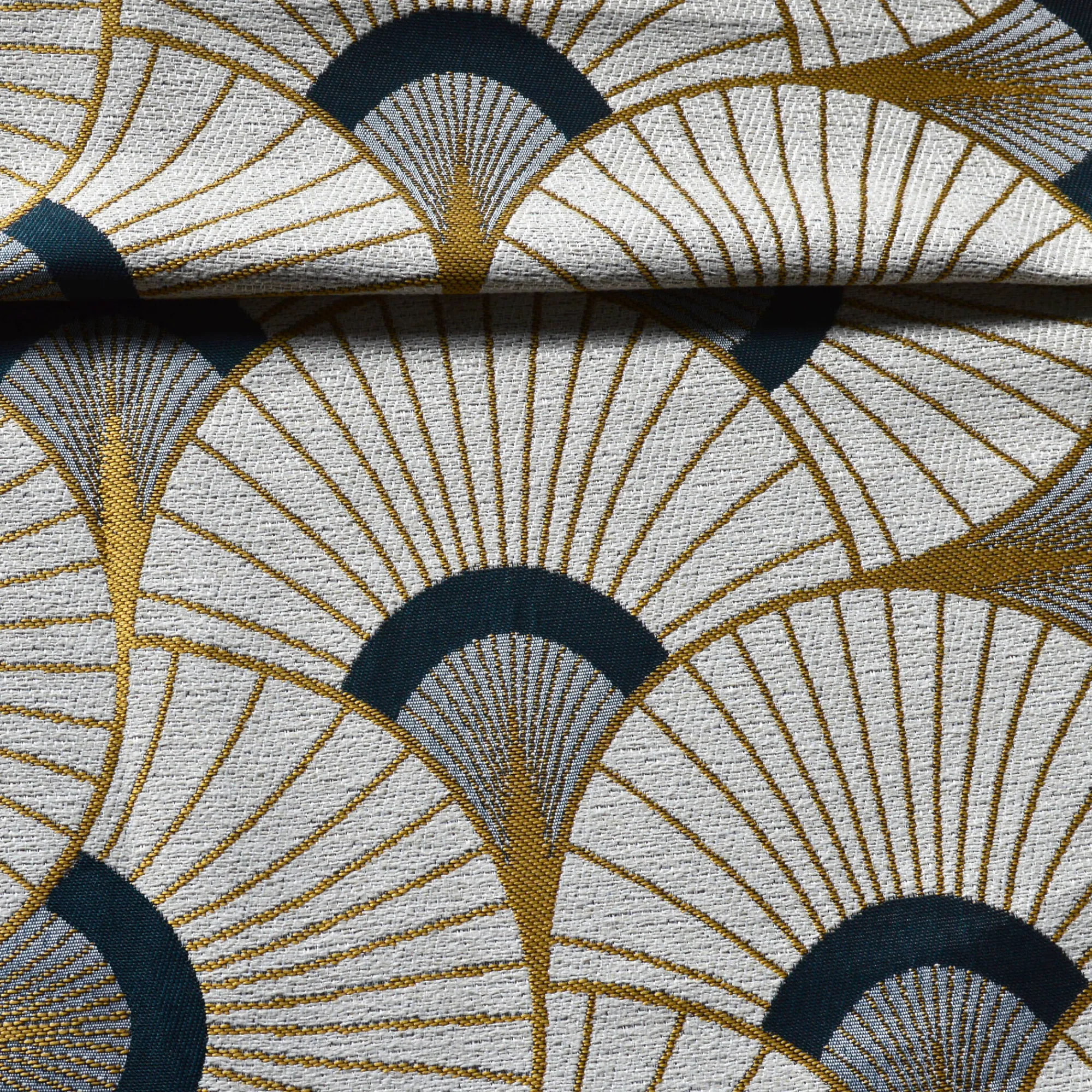 Gordijn, Glasgordijn & Store<Blancheporte Gordijn in jacquard met pauwenverenprint oker