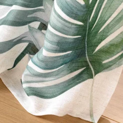 Gordijn, Glasgordijn & Store<Blancheporte Gordijn met bladerenprint groen