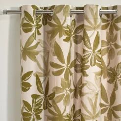 Gordijn, Glasgordijn & Store<Blancheporte Gordijn met bloemenprint naturel / groen