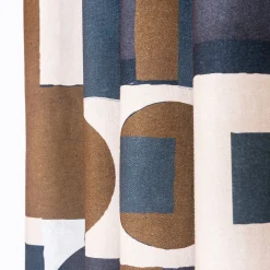 Gordijn, Glasgordijn & Store<Blancheporte Gordijn met geometrische print marine / karamel