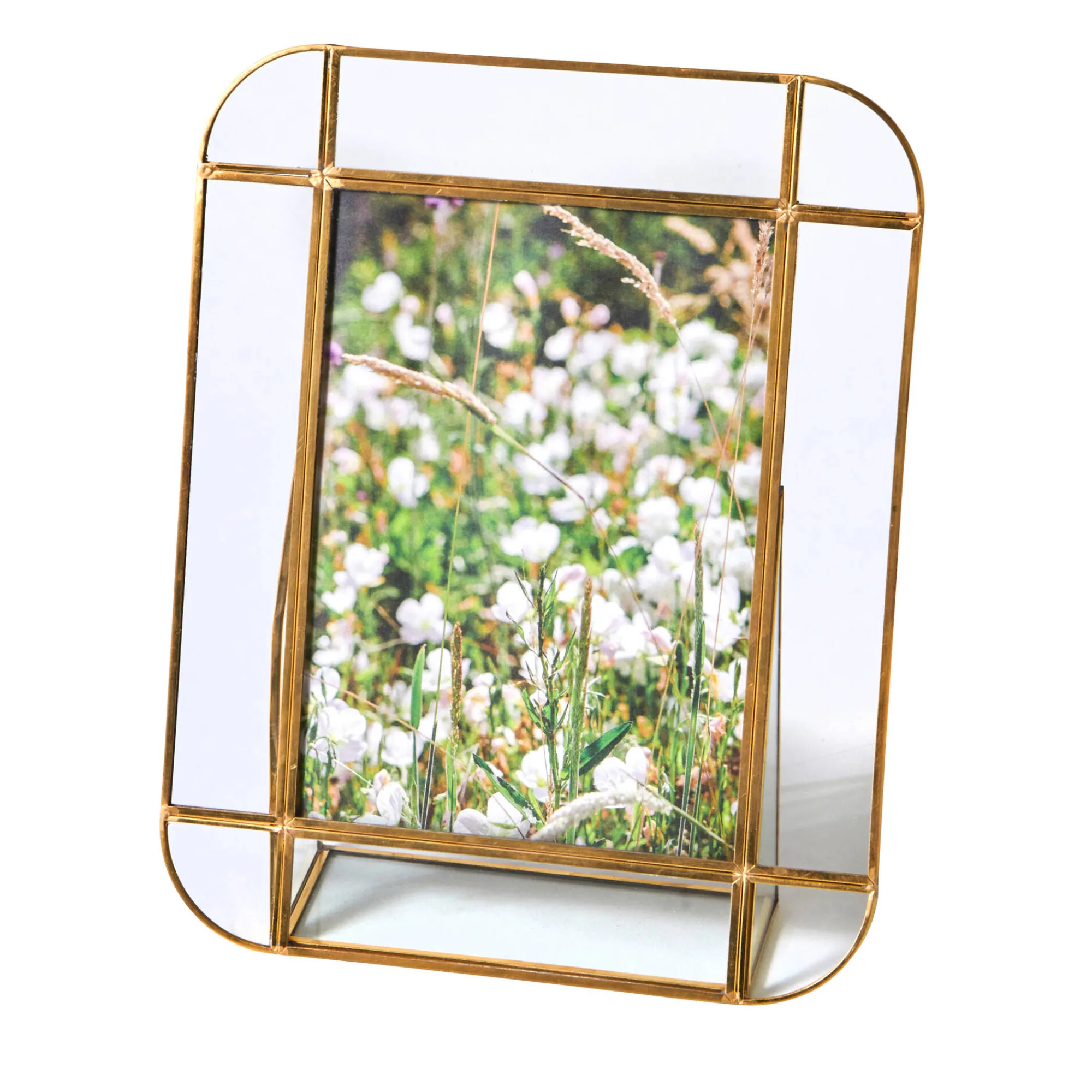 Feestdecoratie|Decoratieartikel<Blancheporte e fotolijst om neer te zetten goudkleurig