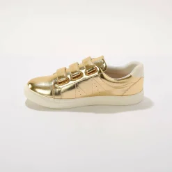 Feestelijke Schoenen|Baskets En Sneakers<Blancheporte e sneakers met scratchsluiting goudkleurig