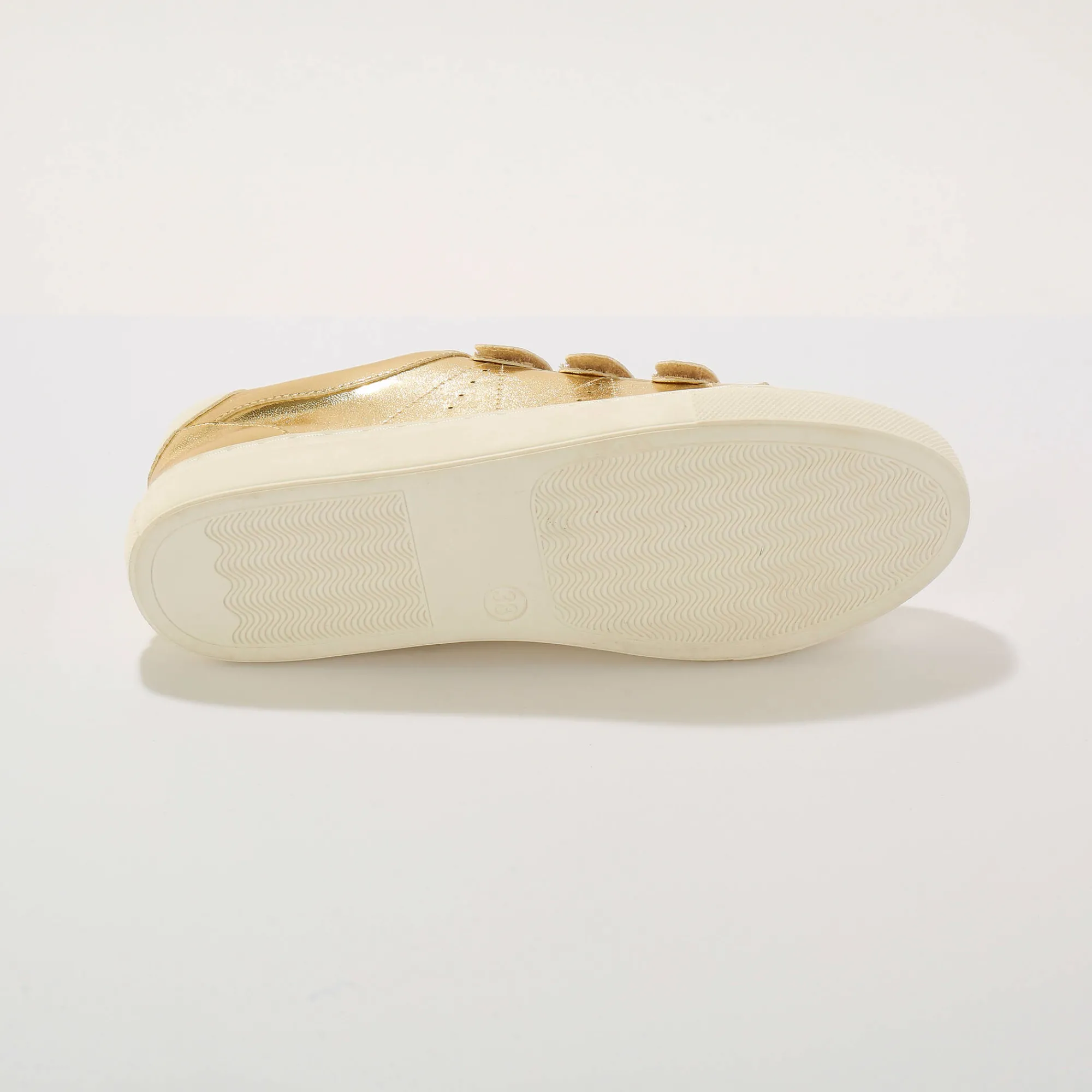 Feestelijke Schoenen|Baskets En Sneakers<Blancheporte e sneakers met scratchsluiting goudkleurig