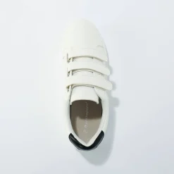 Baskets En Sneakers|Schoenen<Blancheporte Goudkleurige sneakers met scratchsluiting wit / zwart