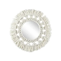 Decoratieartikel<Blancheporte Grote spiegel in macramé naturel