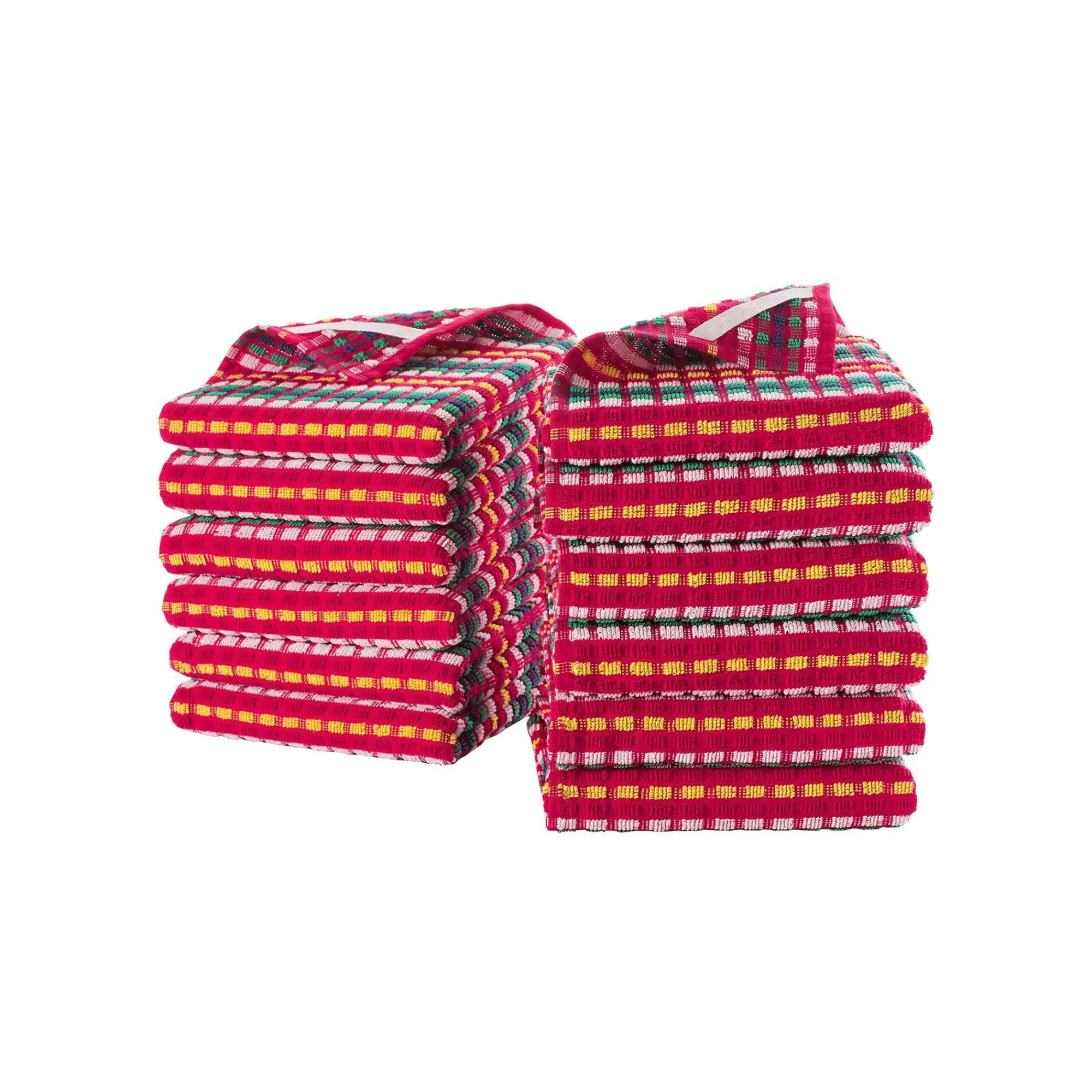 Droogdoek En Handdoek<Blancheporte Handdoek in badstof, klein formaat, met rode fond - Sets rood