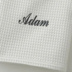 Badhanddoek<Blancheporte Handdoek in bijenraattricot Colombine®, personaliseerbaar - 240 g/m2 wit