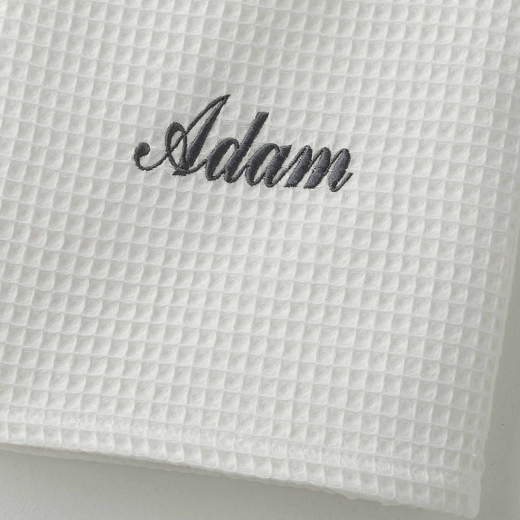 Badhanddoek<Blancheporte Handdoek in bijenraattricot Colombine®, personaliseerbaar - 240 g/m2 wit